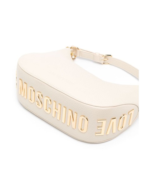 Borsa pu grs avorio Love Moschino