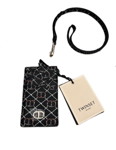 Portacarte con tracolla Twinset