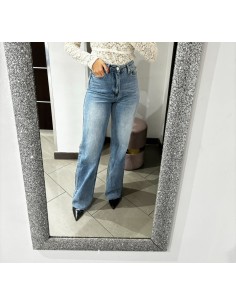 Jeans denim gamba dritta