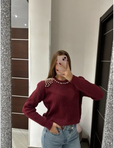 Maglione con perline