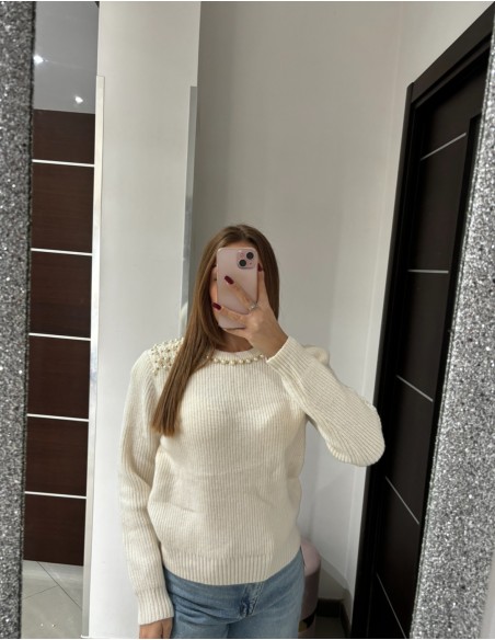Maglione con perline