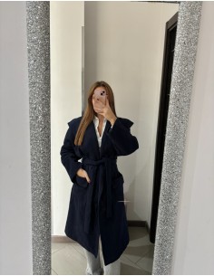 Cappotto blu Camomilla