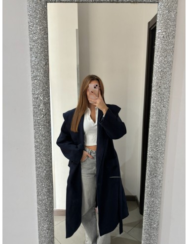 Cappotto blu Camomilla