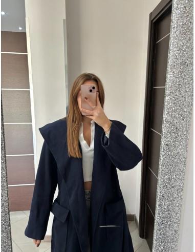 Cappotto blu Camomilla