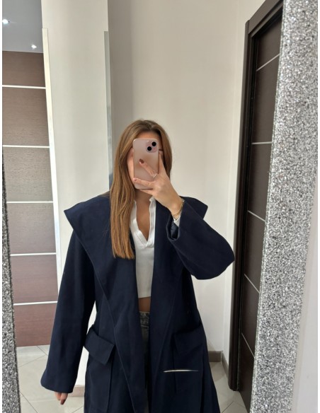 Cappotto blu Camomilla