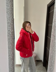 Piumino rosso Camomilla 2