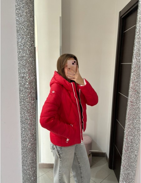 Piumino rosso Camomilla