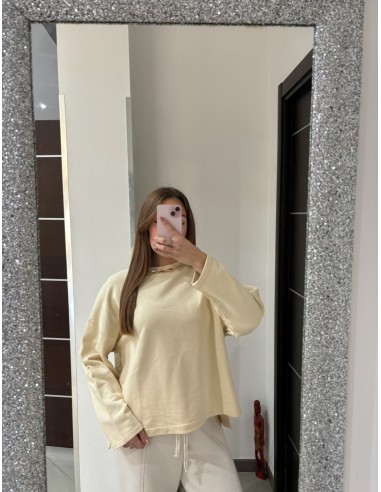 Felpa beige Olivia Grey