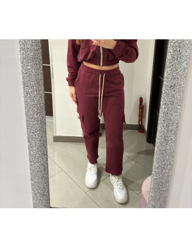 Completo di tuta bordeaux Olivia Grey