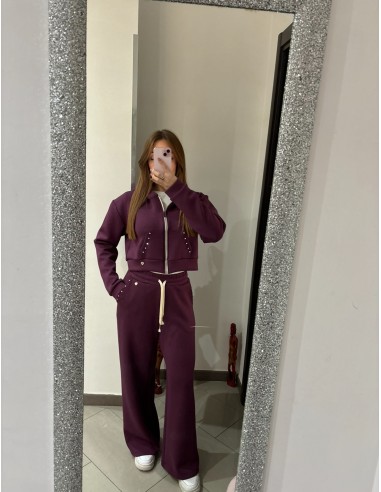 Completo di tuta viola Olivia Grey