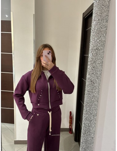 Completo di tuta viola Olivia Grey