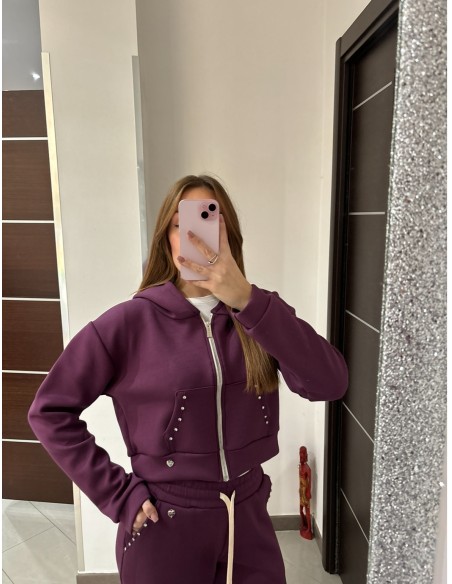 Completo di tuta viola Olivia Grey