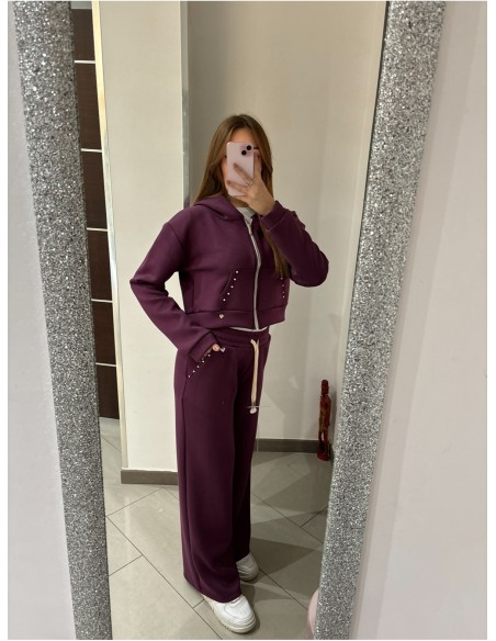 Completo di tuta viola Olivia Grey