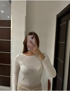 Maglia semi velata Olivia Grey 2