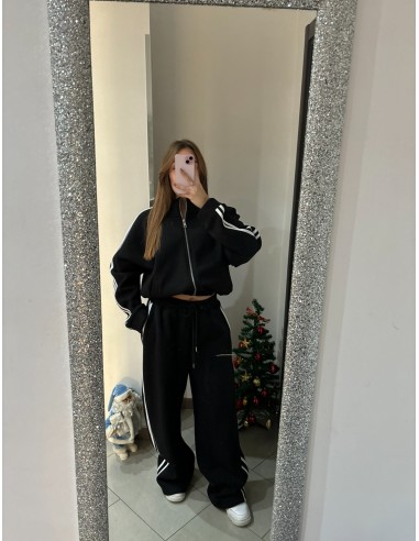 Coordinato tuta con strisce