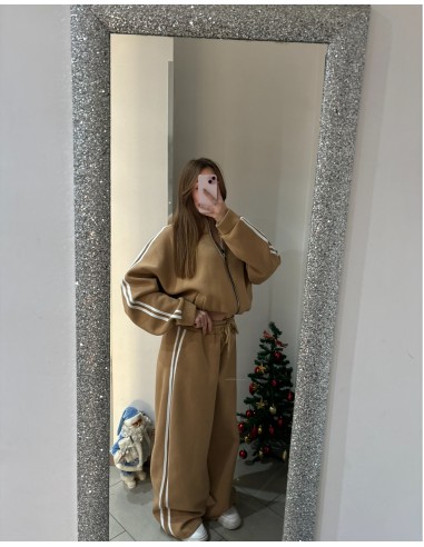 Coordinato tuta con strisce