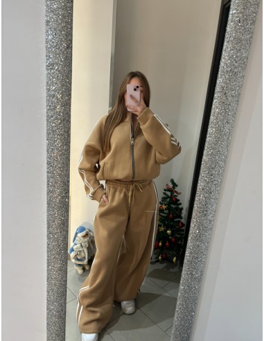 Coordinato tuta con strisce