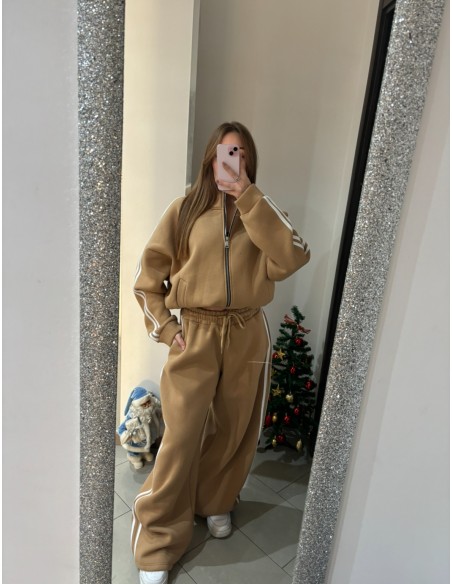 Coordinato tuta con strisce