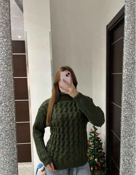 Maglione lungo onde