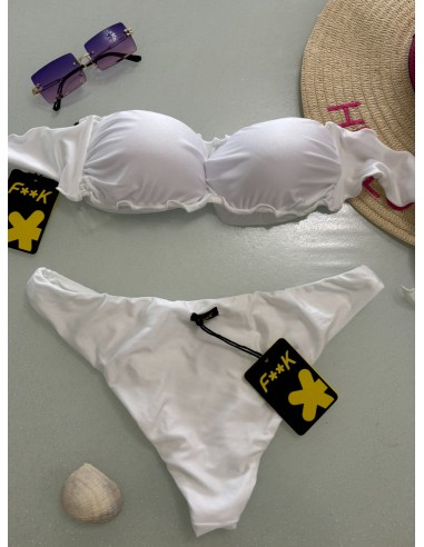Bikini bianco F**K