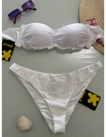 Bikini bianco F**K