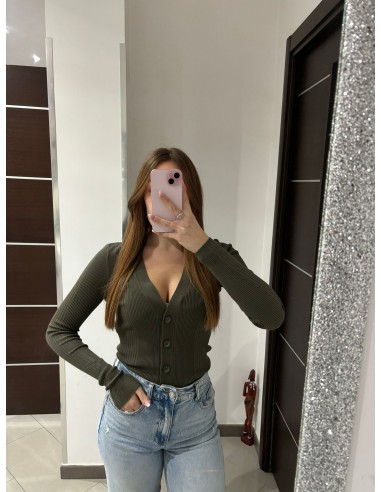 Cardigan fitted a costine Twinset