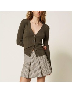 Cardigan fitted a costine...