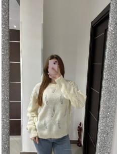 Maglione foglie Hellen Batterr