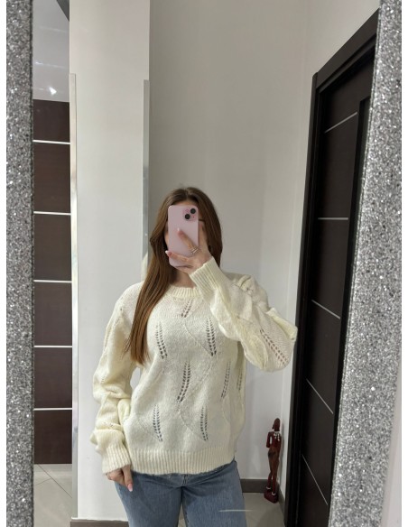 Maglione foglie Hellen Batterr