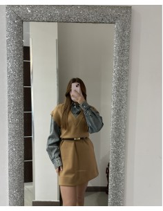 Abito corto in tessuto... 2