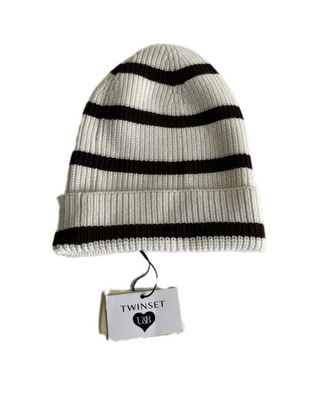 Set cappello e sciarpa strisce Twinset