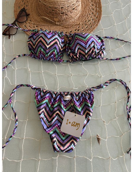 Bikini a fascia lilla I AM