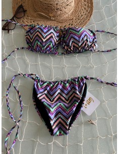 Bikini a fascia lilla I AM