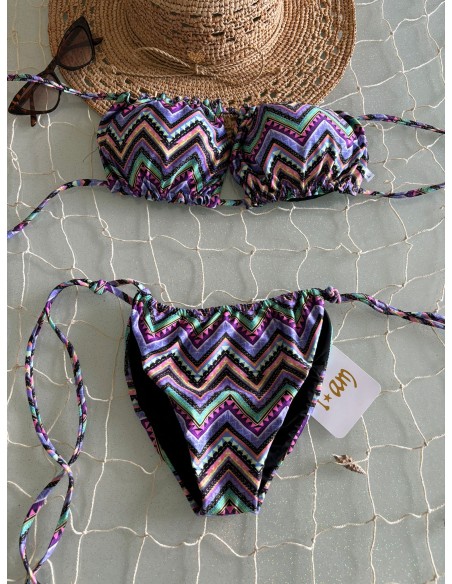 Bikini a fascia lilla I AM