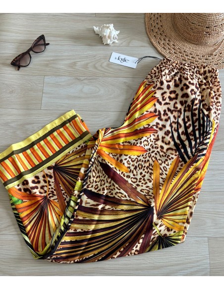 Pantalone a palazzo Le foglie
