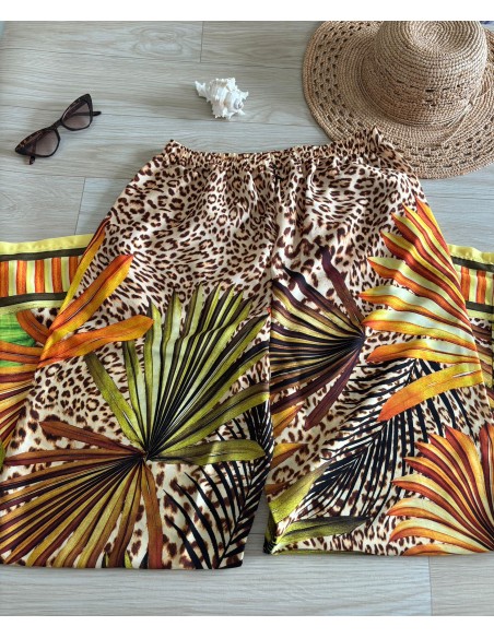 Pantalone a palazzo Le foglie