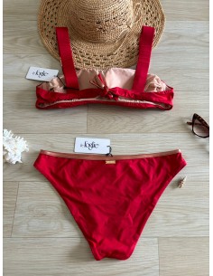 Bikini rosso Le foglie 2