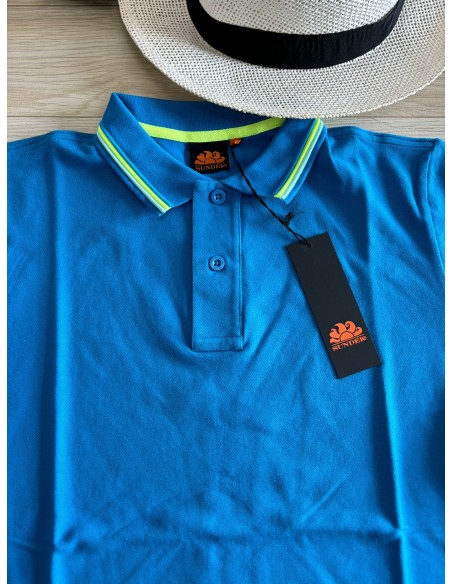 T-shirt uomo blu Sundek