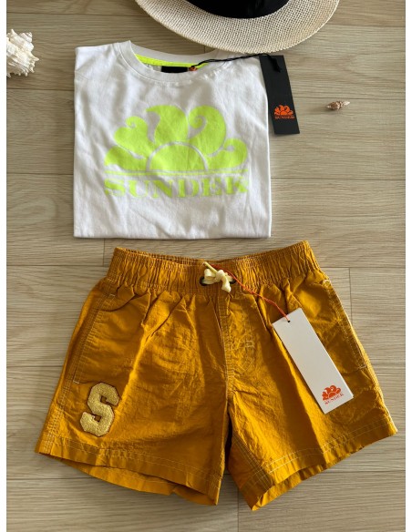 T-shirt bimbo bianca Sundek