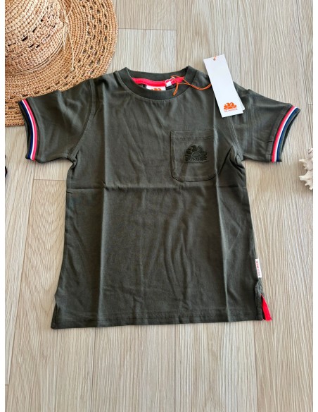T-shirt green Sundek