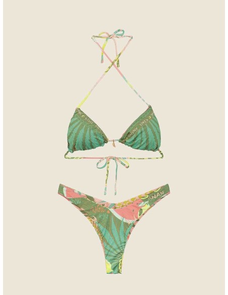 Bikini triangolo floreale F**K