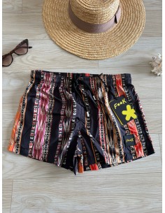 Short multicolor F**K