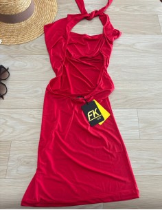 Abito corto rosso F**K 2