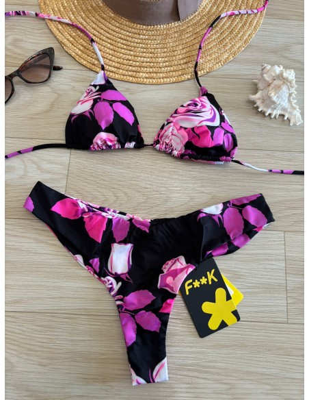 Bikini triangolo fiore F**K
