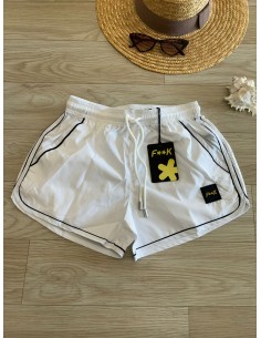 Short bianco F**K