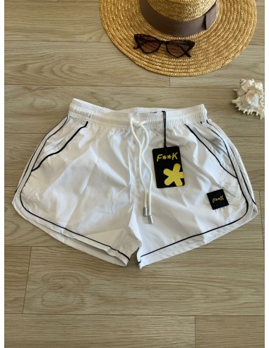 Short bianco F**K
