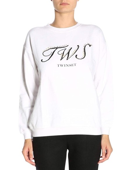 Felpa bianca Twinset