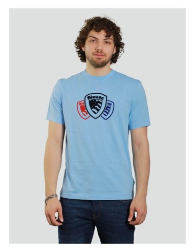 T-shirt Blauer con tre loghi stampati